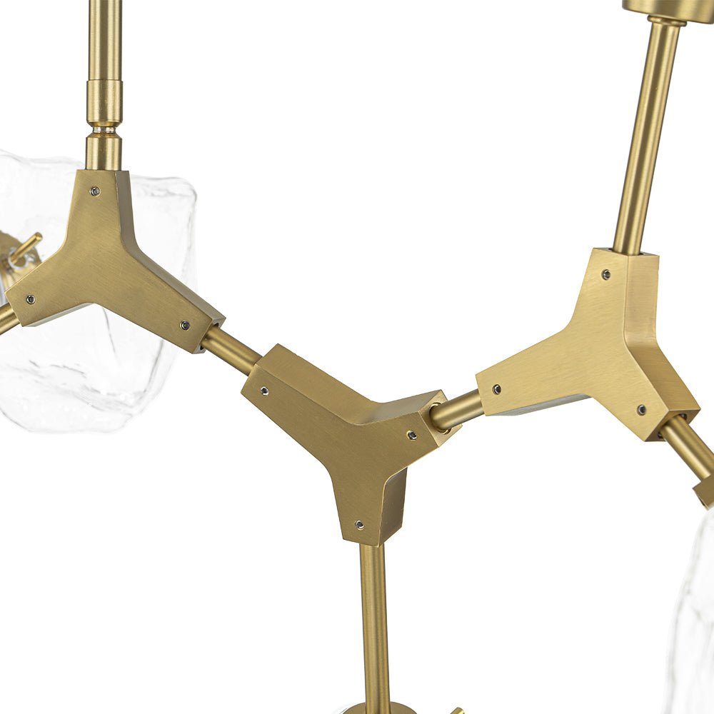 Vatnun Organic Branch Frozen Ice Style Glass Chandelier