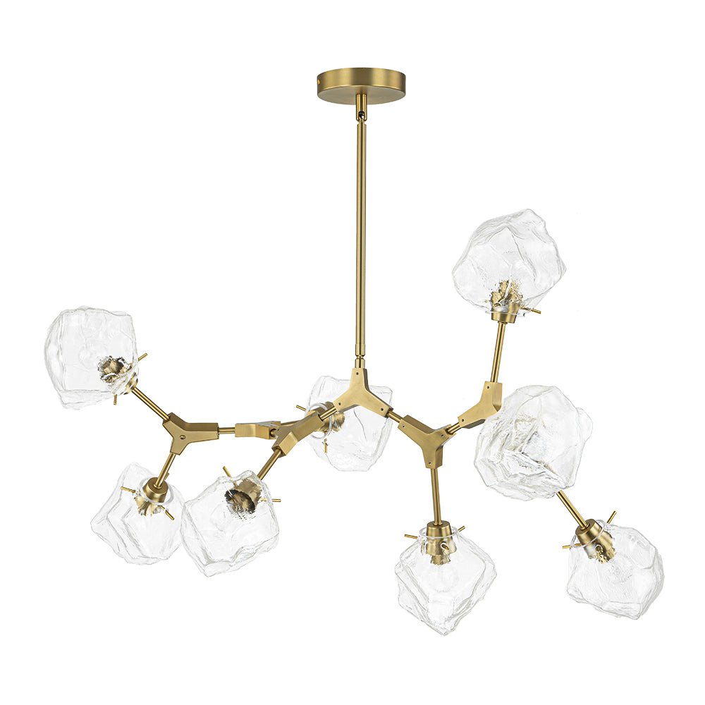 Vatnun Organic Branch Frozen Ice Style Glass Chandelier
