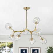 Vatnun Organic Branch Frozen Ice Style Glass Chandelier