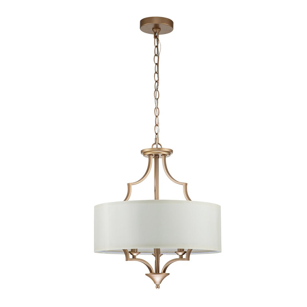 Morke Candle Style Drum Fabric Chandelier