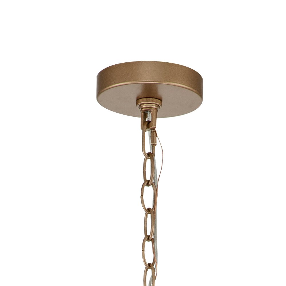 Morke Candle Style Drum Fabric Chandelier