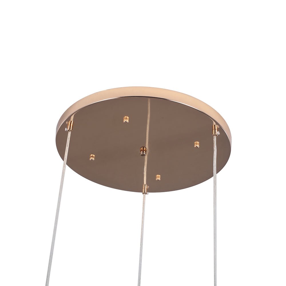 Ildvuvya Cluster Firework Dandelion Brass Metal Pendant Chandelier