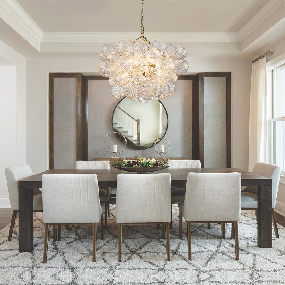 Stellia Bubble Art Brass Chandelier