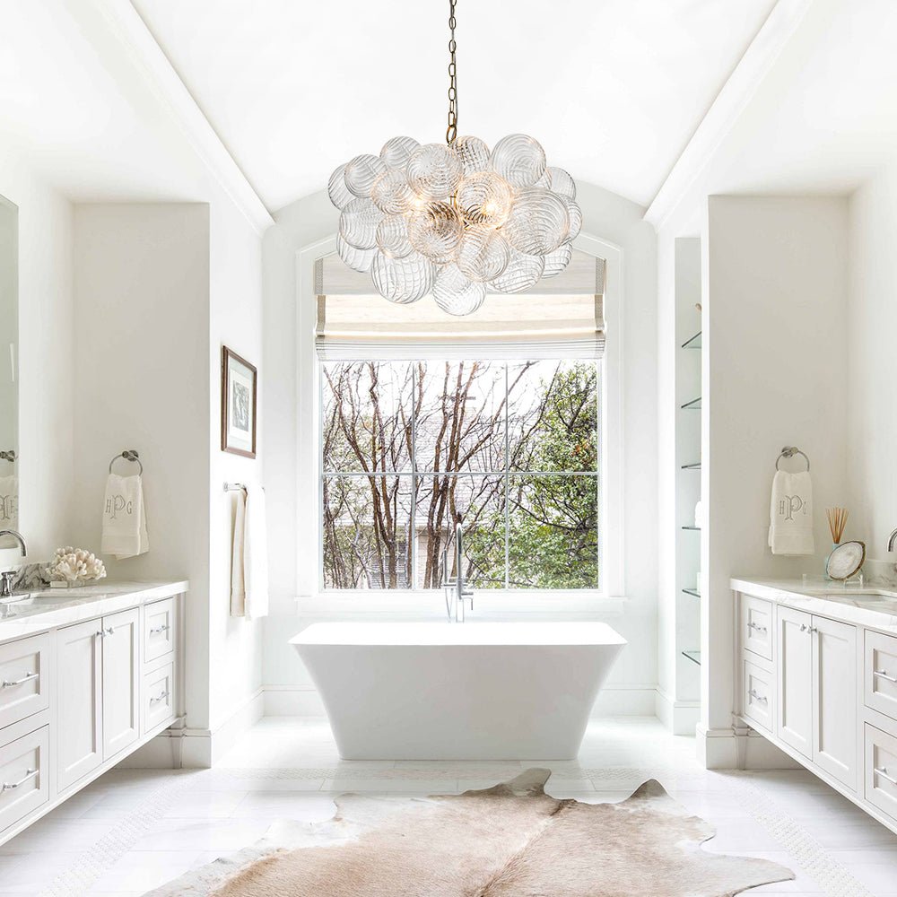 Stellia Bubble Art Brass Chandelier