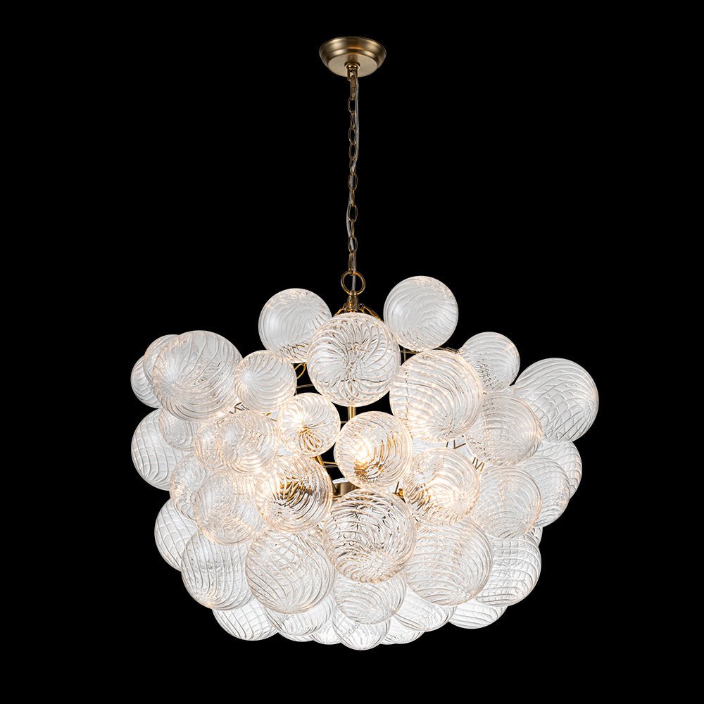 Stellia Bubble Art Brass Chandelier