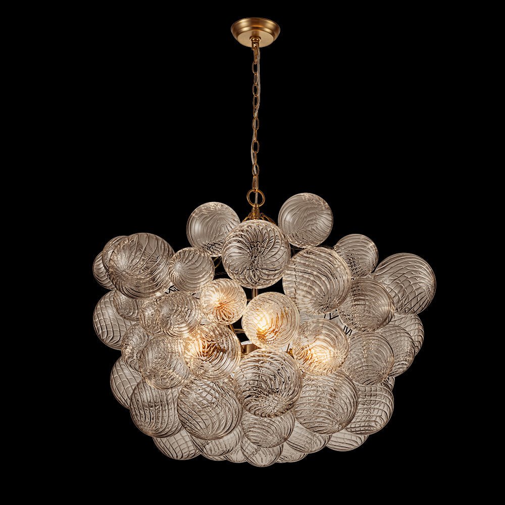 Stellia Bubble Art Brass Chandelier
