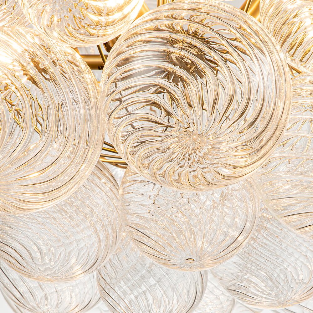 Stellia Bubble Art Brass Chandelier