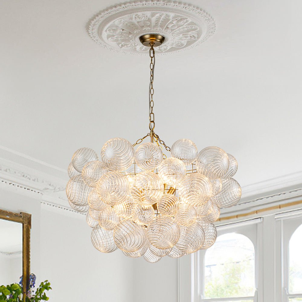 Stellia Bubble Art Brass Chandelier