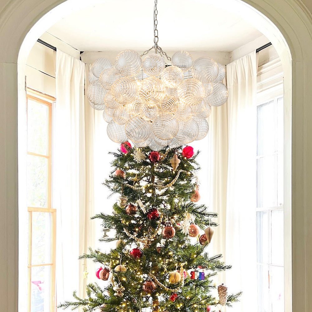 Stellia Bubble Art Brass Chandelier