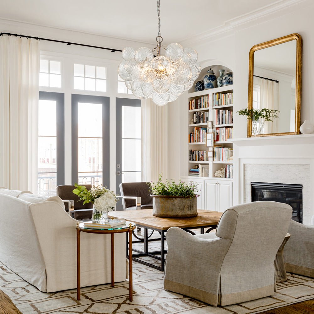 Stellia Bubble Art Brass Chandelier