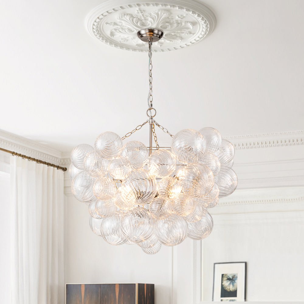 Stellia Bubble Art Brass Chandelier