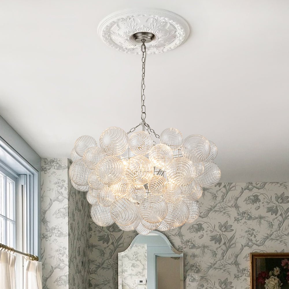 Stellia Bubble Art Brass Chandelier