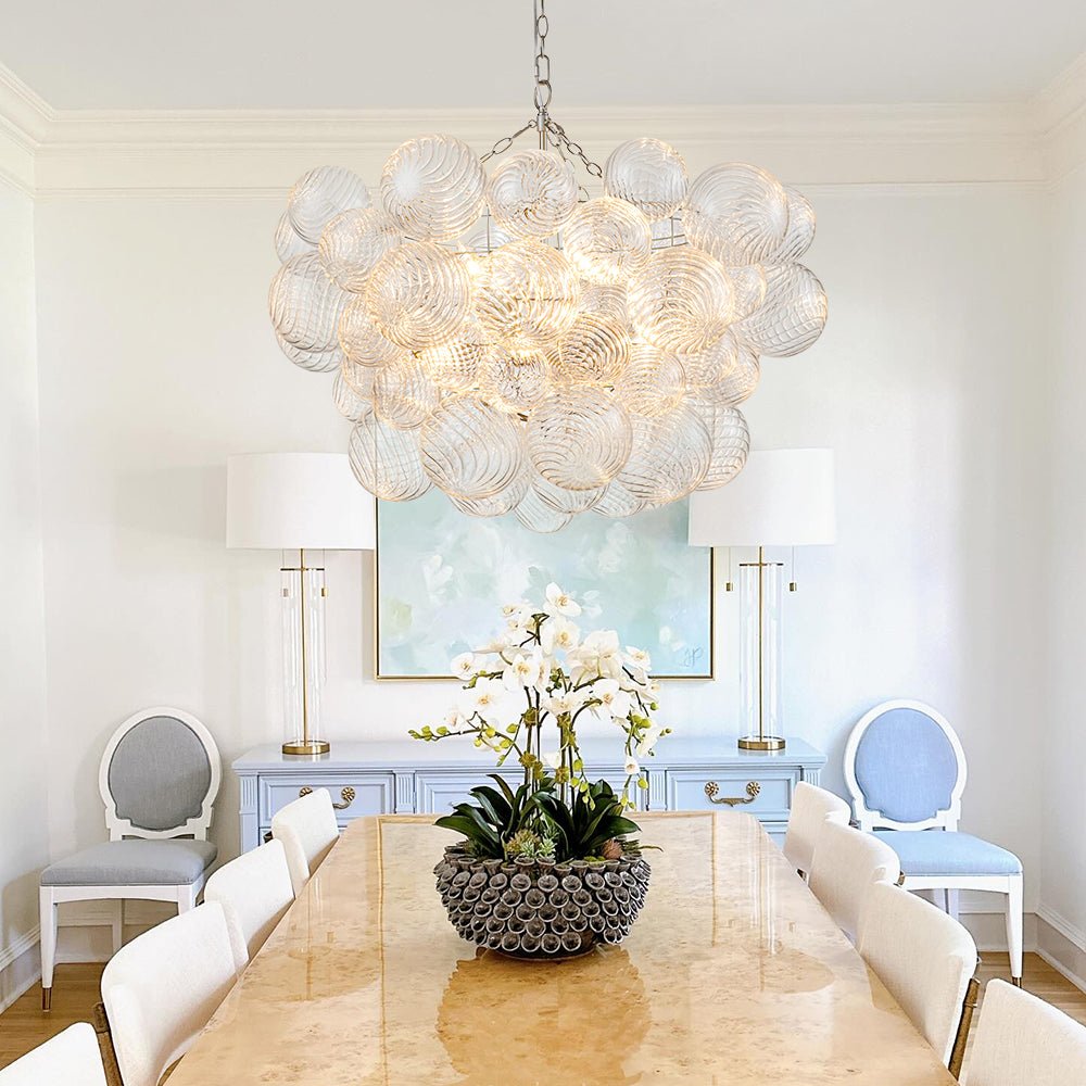 Stellia Bubble Art Brass Chandelier