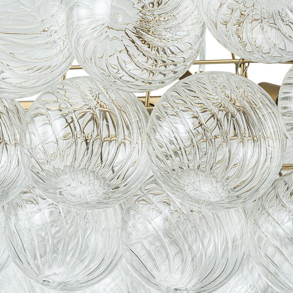 Ornhog Linear Glass Chandelier - Lamp Copper