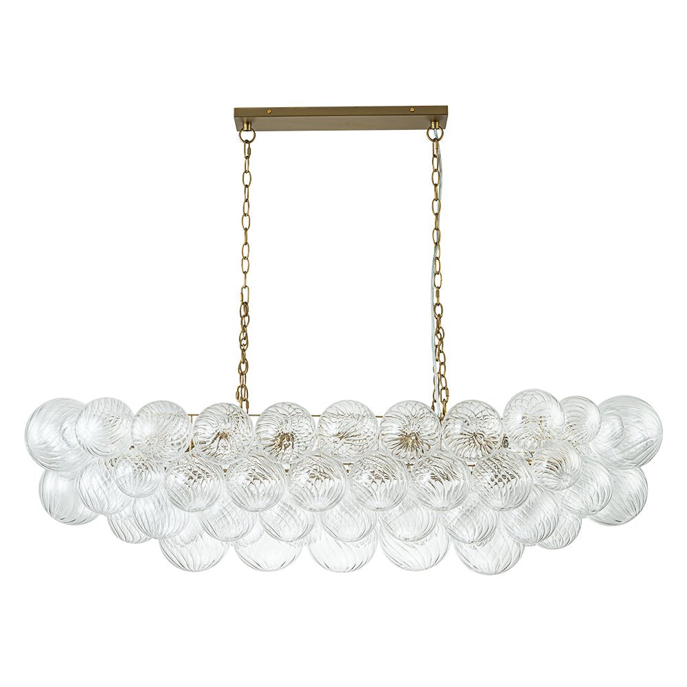 Ornhog Linear Glass Chandelier - Lamp Copper