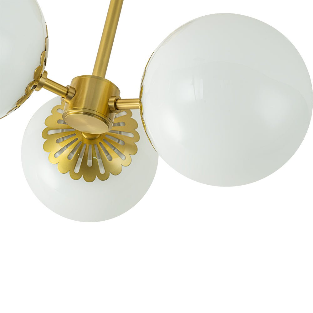 Pustur Modern Opal Glass Semi Flush Light