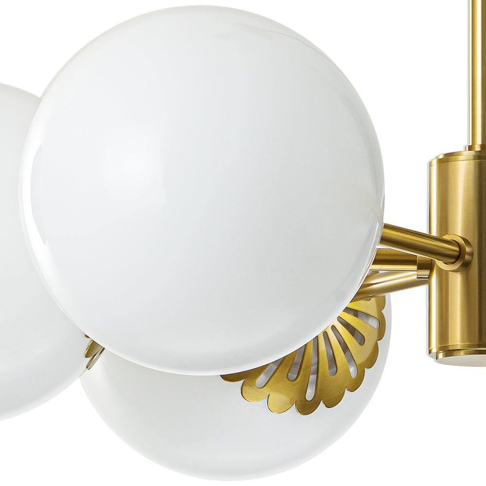 Ostulix Daisy Sputnik Opal Glass Chandelier