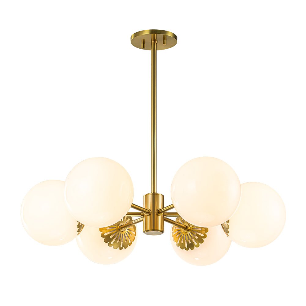 Ostulix Daisy Sputnik Opal Glass Chandelier