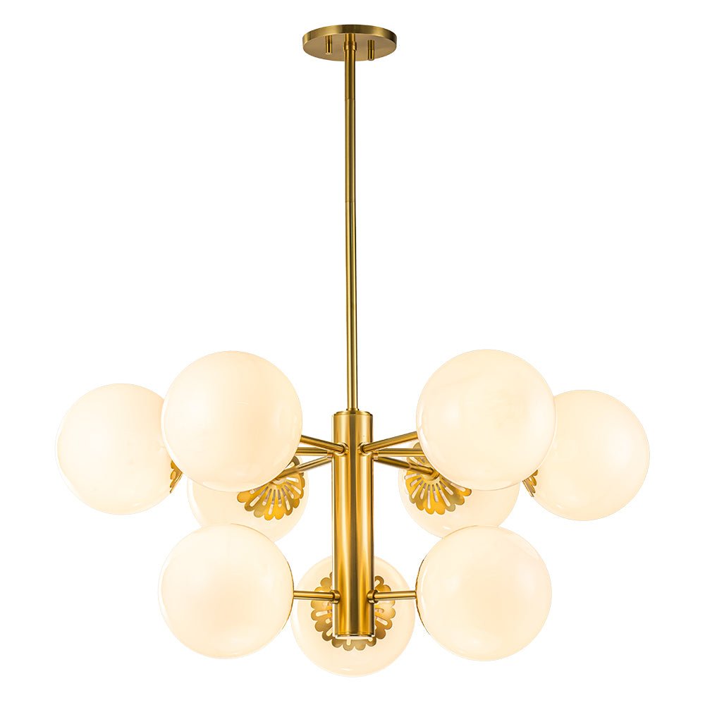 Ostulix Daisy Sputnik Opal Glass Chandelier