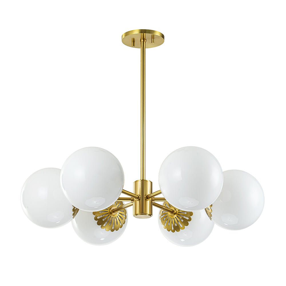 Ostulix Daisy Sputnik Opal Glass Chandelier