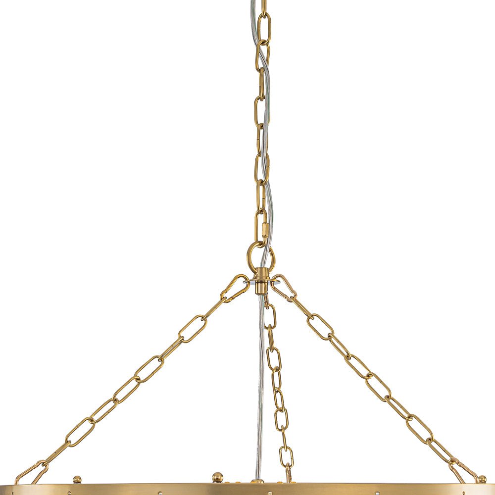Caeluvyt Draped Ribbed Bubble Glass Pendant Chandelier