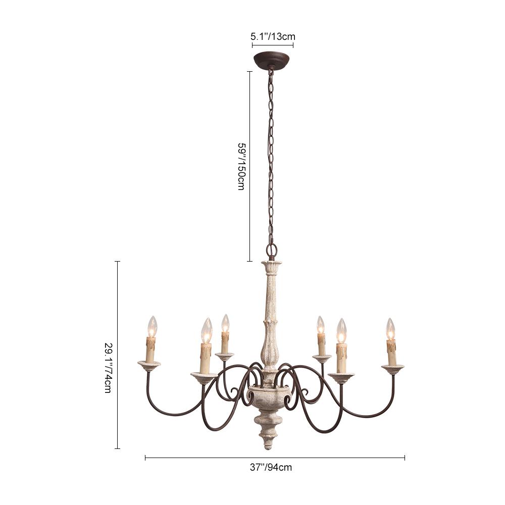 Yrvuli Candle Style Chic Metal Chandelier