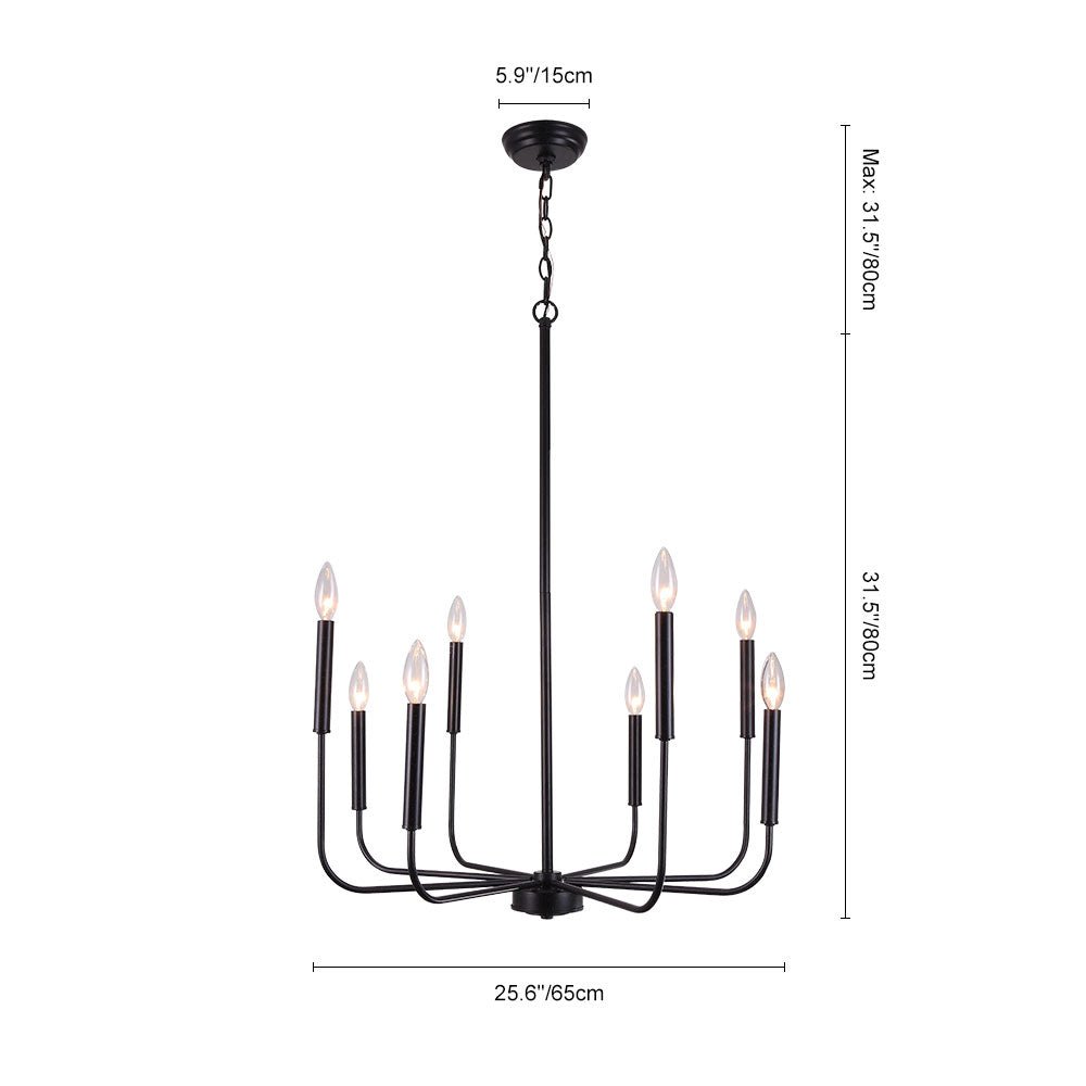 Qvistur Candle Style Metal Chandelier