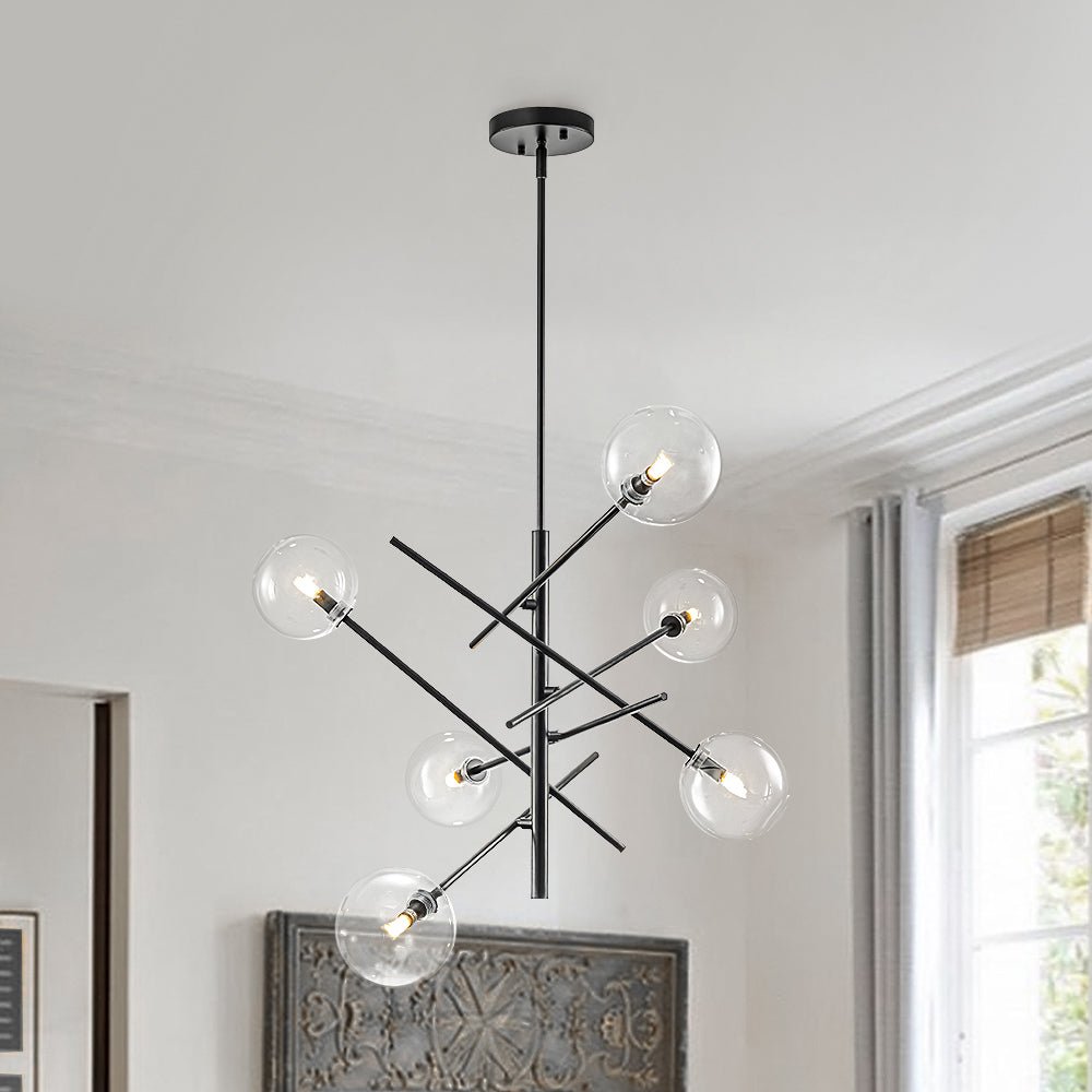 Glitre Celestial Sputnik Glass Chandelier