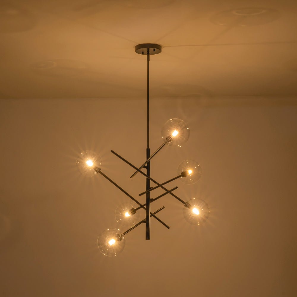 Glitre Celestial Sputnik Glass Chandelier