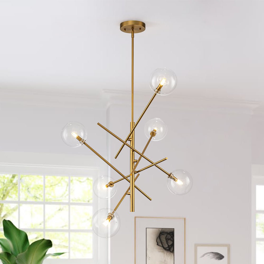 Glitre Celestial Sputnik Glass Chandelier