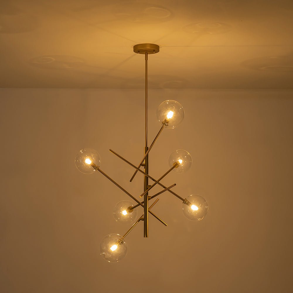 Glitre Celestial Sputnik Glass Chandelier