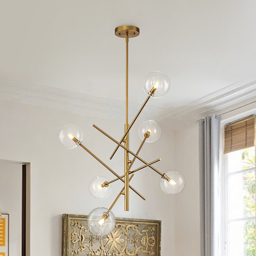Glitre Celestial Sputnik Glass Chandelier