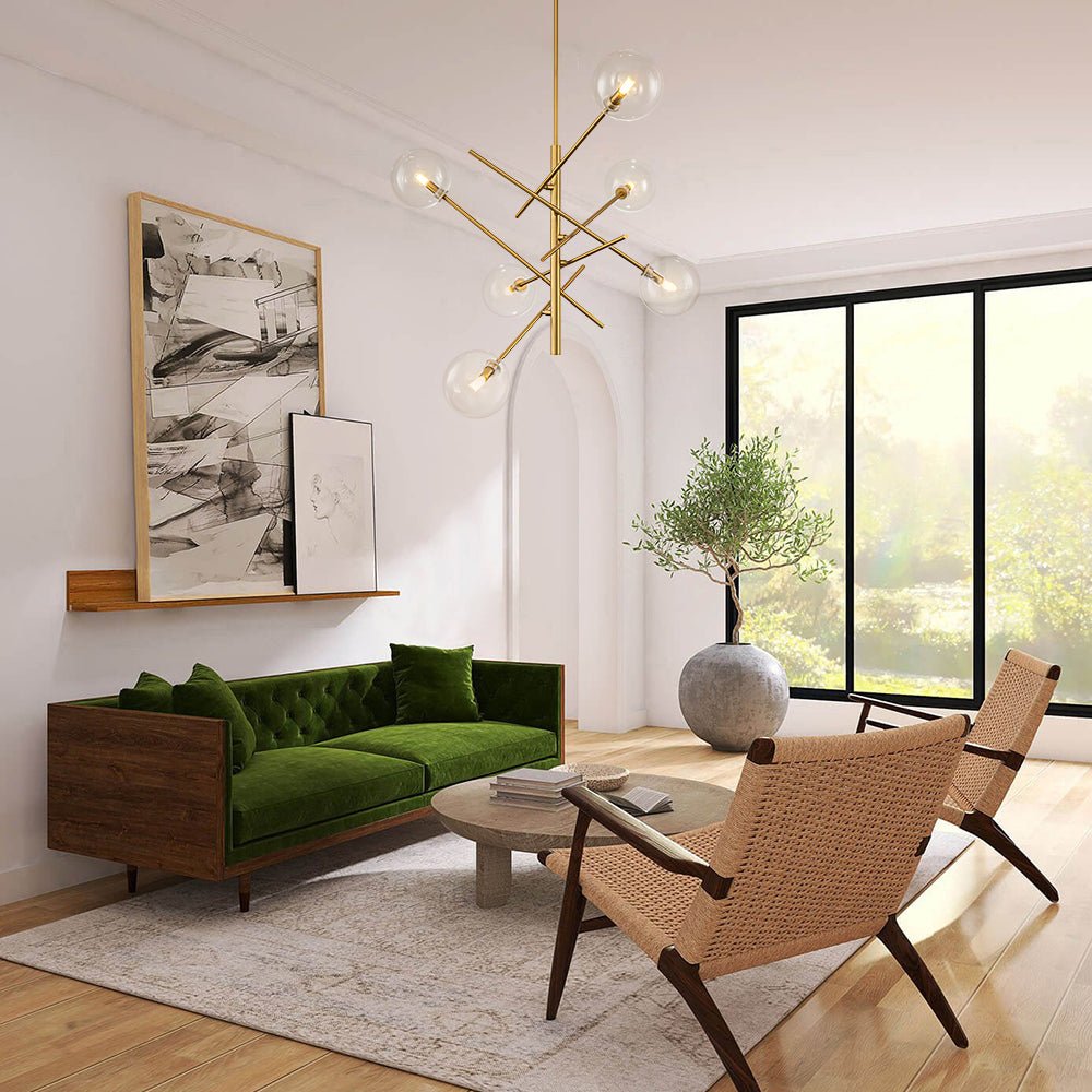 Glitre Celestial Sputnik Glass Chandelier