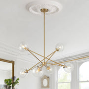Ornhog Celestial Linear Sputnik Glass Chandelier