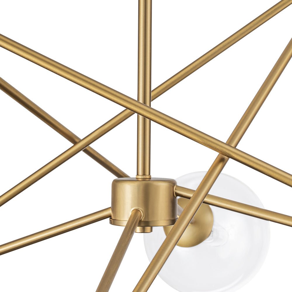 Ornhog Celestial Linear Sputnik Glass Chandelier