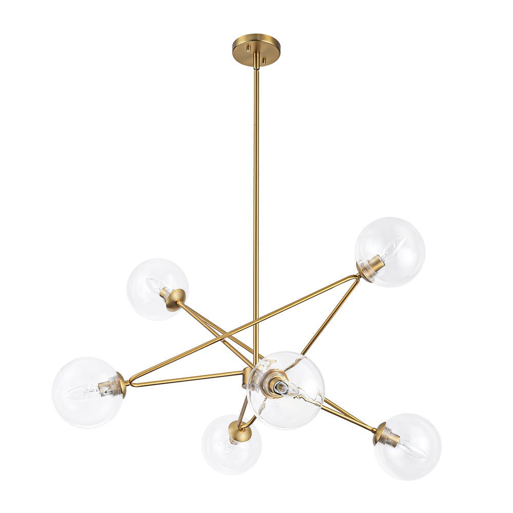Ornhog Celestial Linear Sputnik Glass Chandelier
