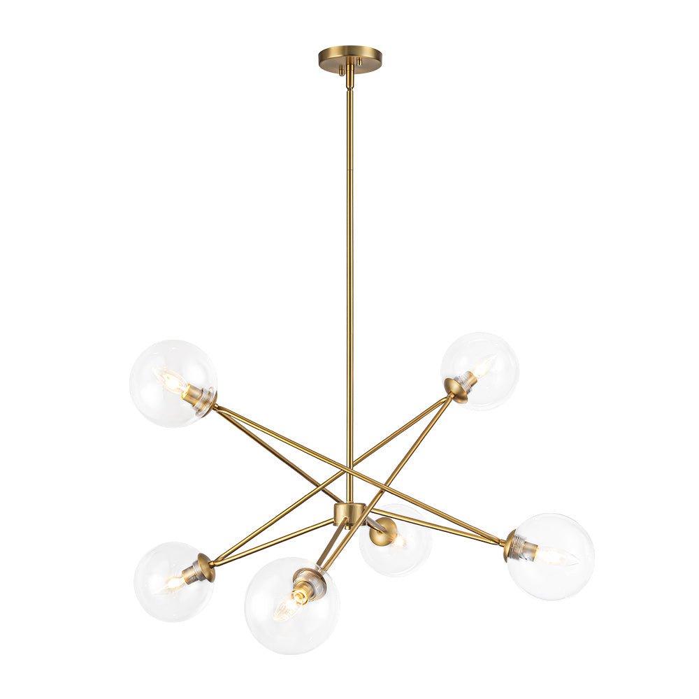 Ornhog Celestial Linear Sputnik Glass Chandelier