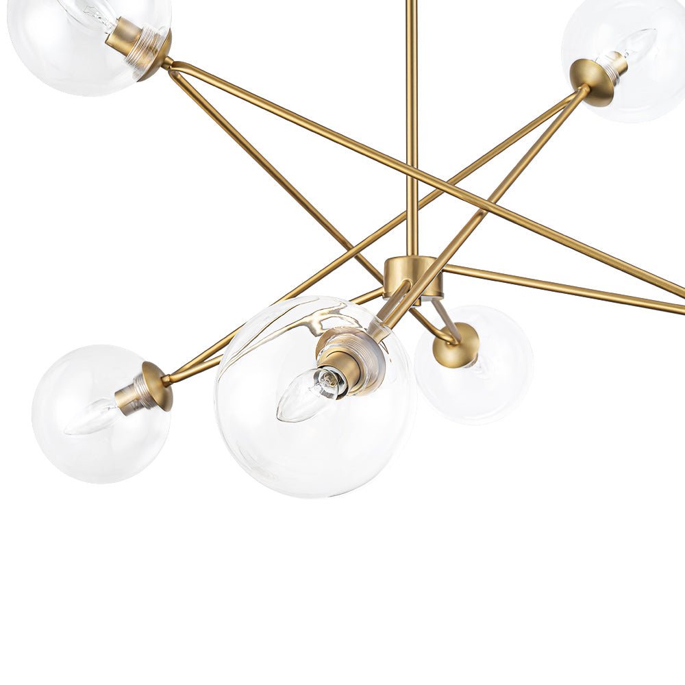 Ornhog Celestial Linear Sputnik Glass Chandelier