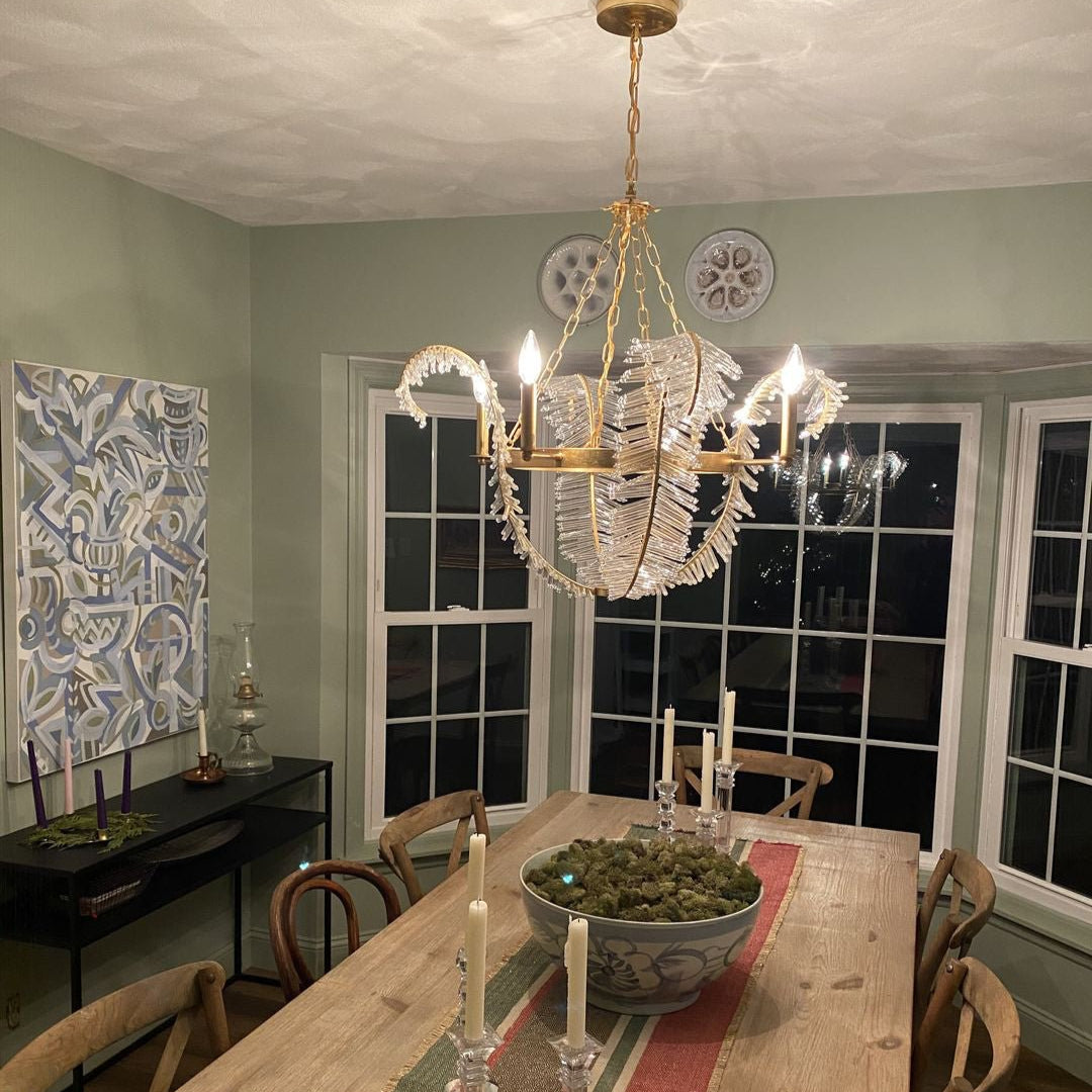 Oravel Antique Floral Crystal Chandelier