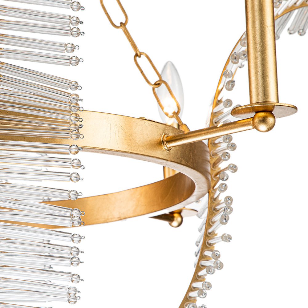Oravel Antique Floral Crystal Chandelier