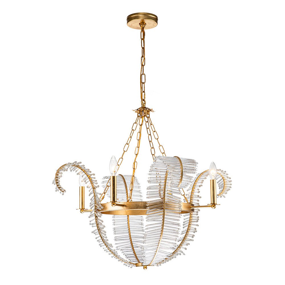 Oravel Antique Floral Crystal Chandelier