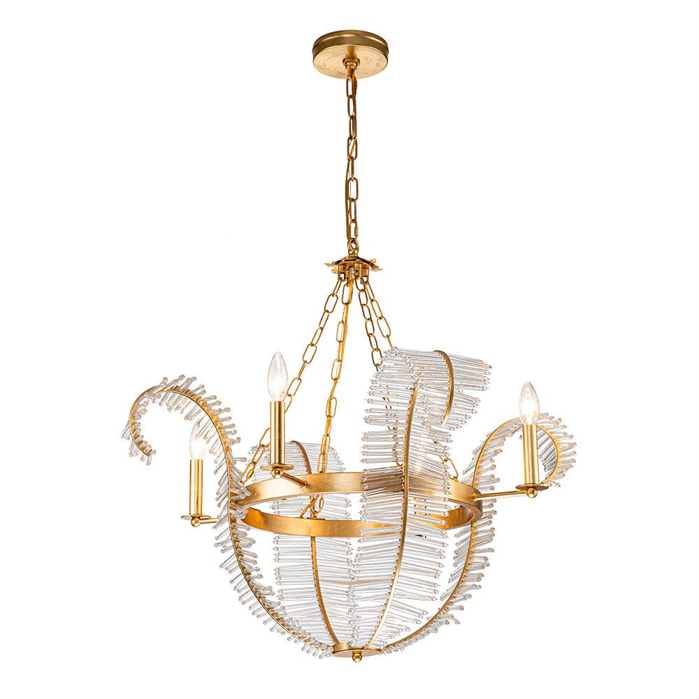 Oravel Antique Floral Crystal Chandelier