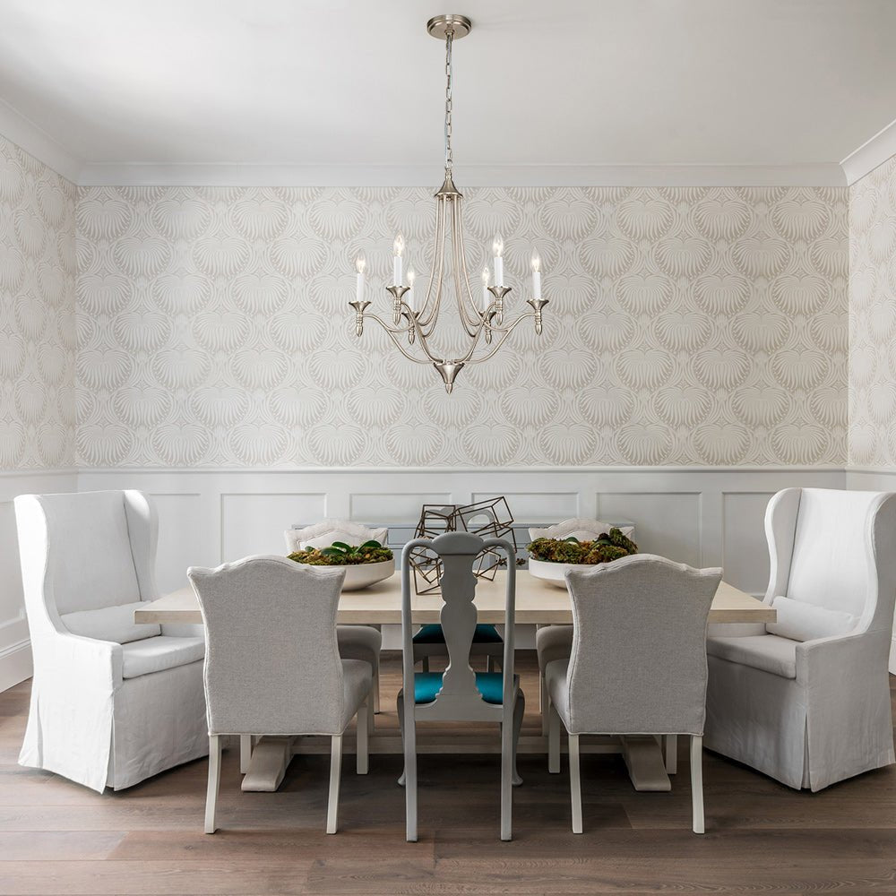 Plotun Classic Candle Style Empire Metal Chandelier