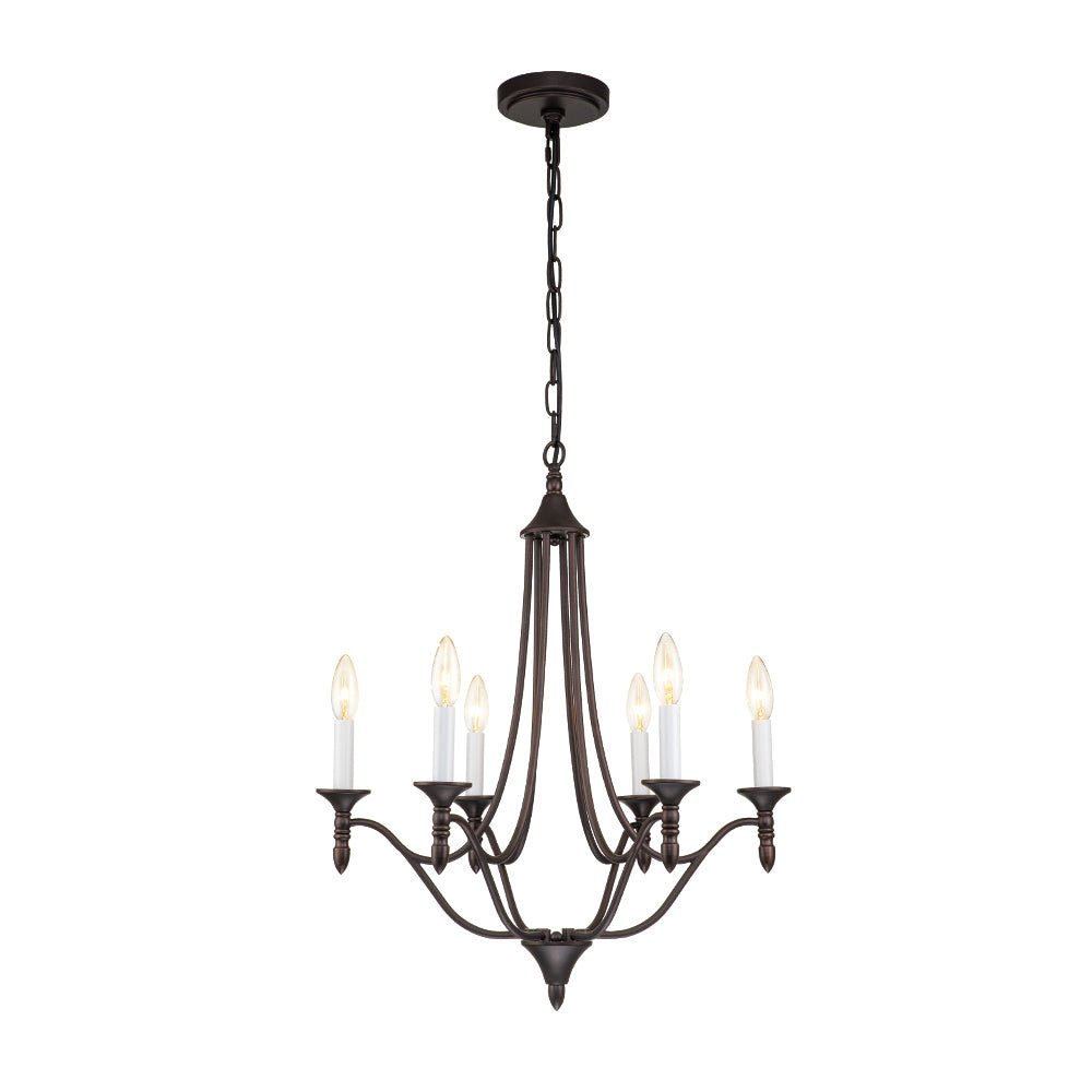 Plotun Classic Candle Style Empire Metal Chandelier