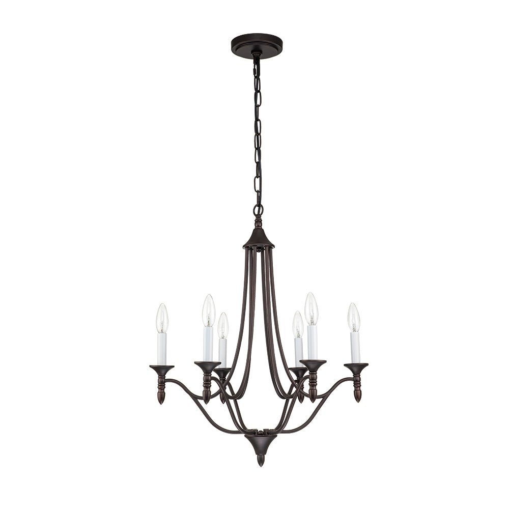 Plotun Classic Candle Style Empire Metal Chandelier