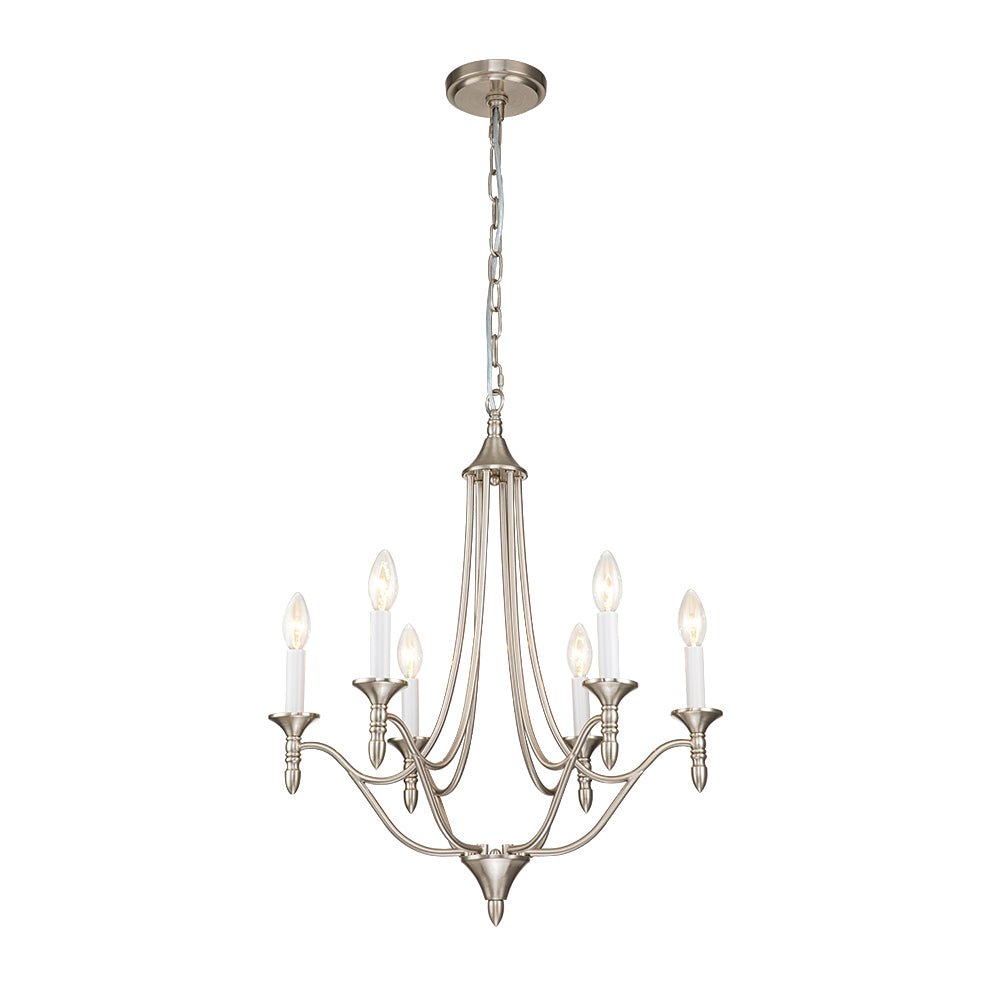 Plotun Classic Candle Style Empire Metal Chandelier