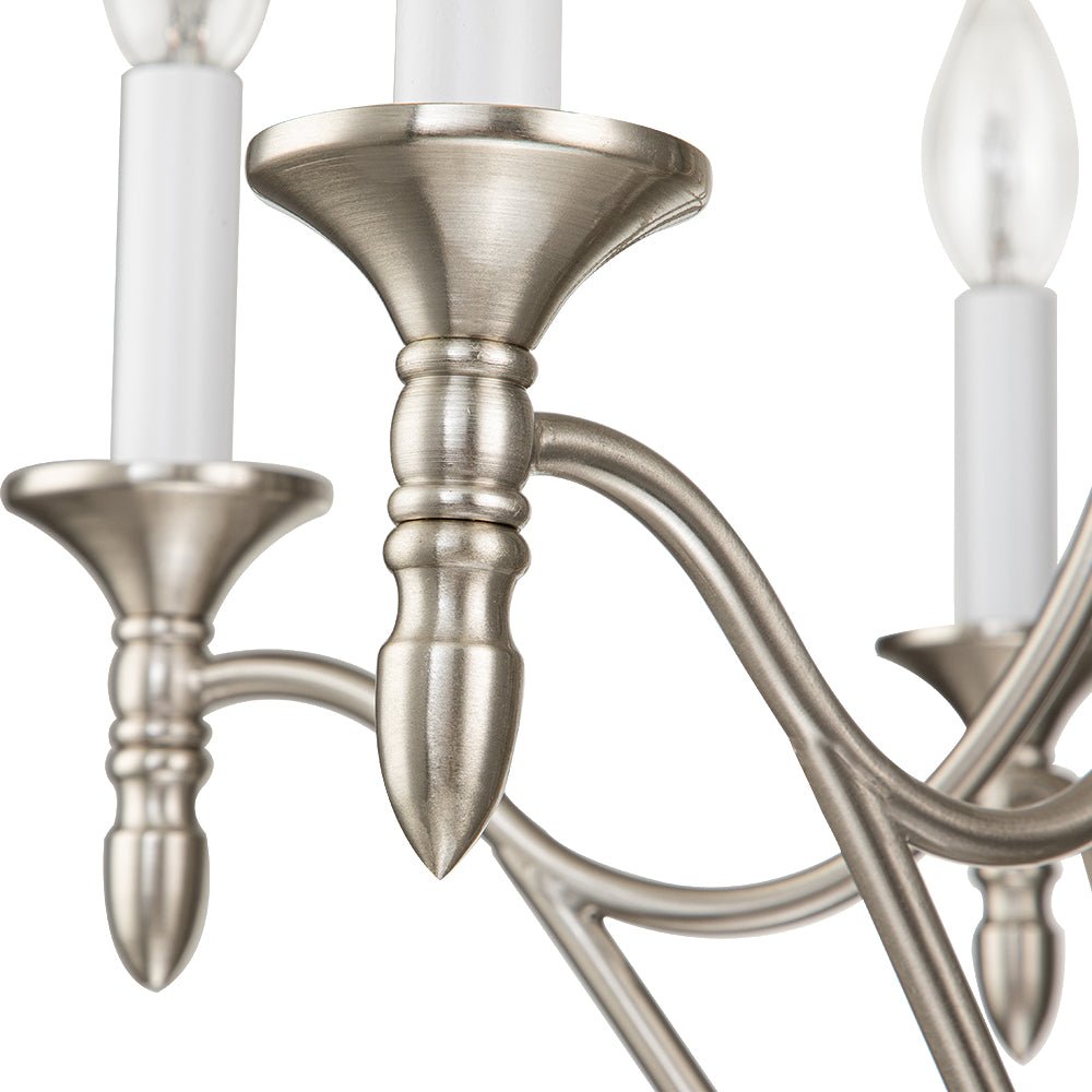 Plotun Classic Candle Style Empire Metal Chandelier