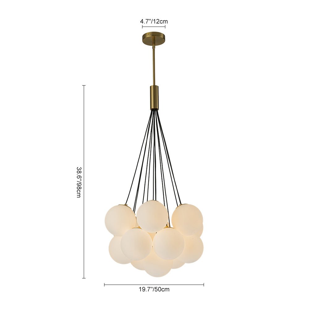 Mjuka Cloud Style Opal Glass Chandelier Pendant Light