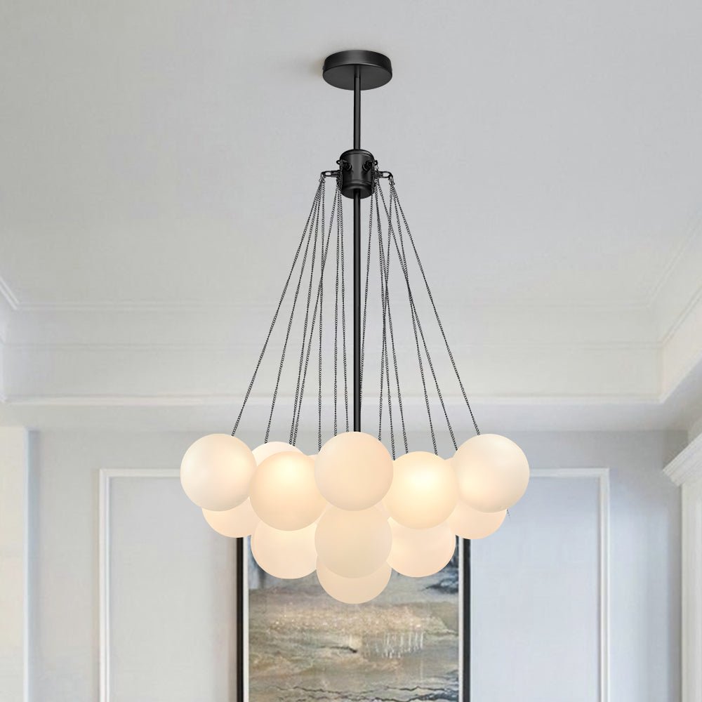 Hjemli Modern Metal Glass Chandelier
