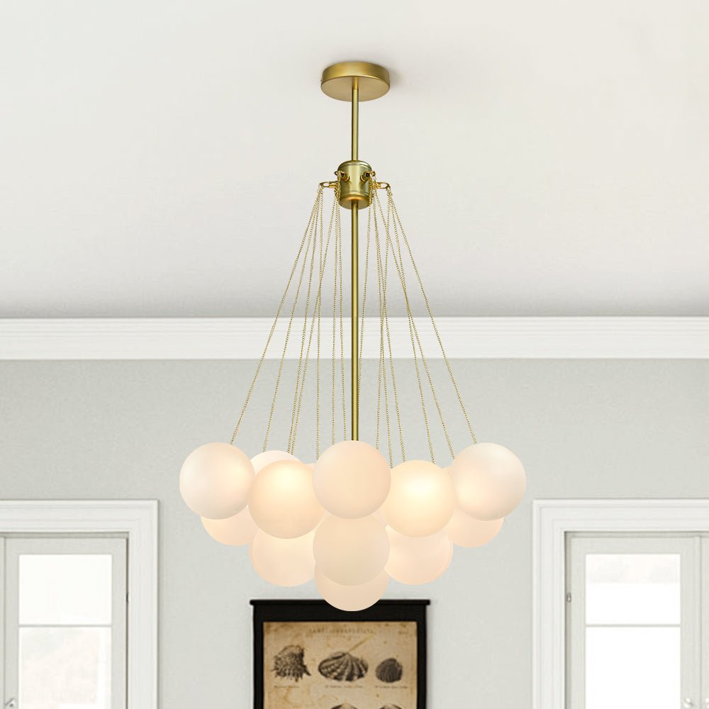 Hjemli Modern Metal Glass Chandelier